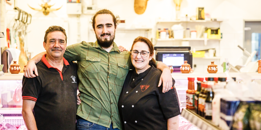 Antonio, Isabel en José Rocha